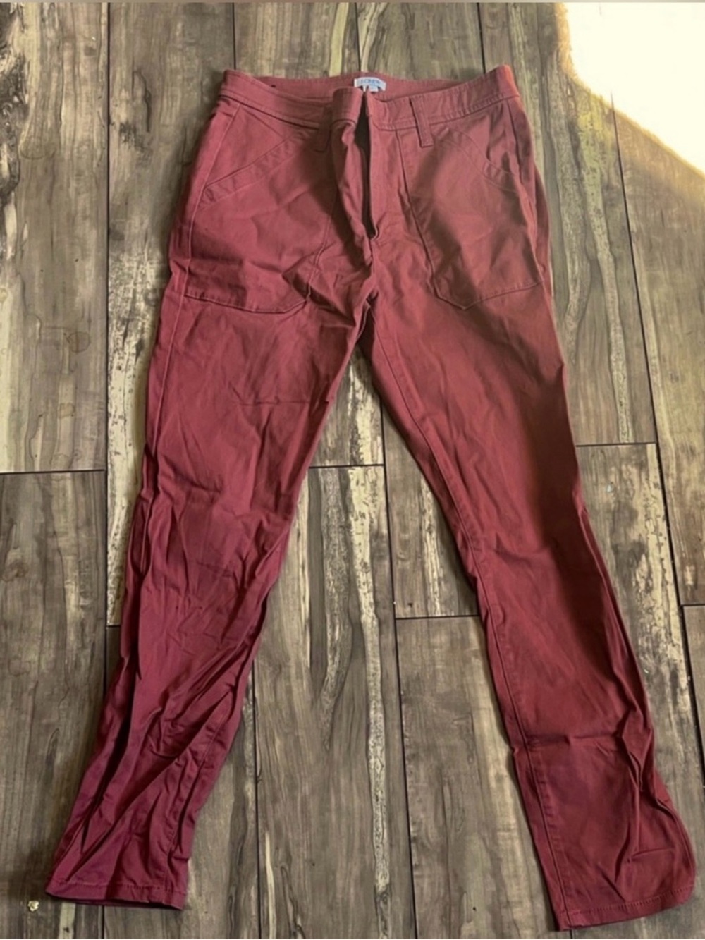 J Crew burnt red women’s utility pants size 27